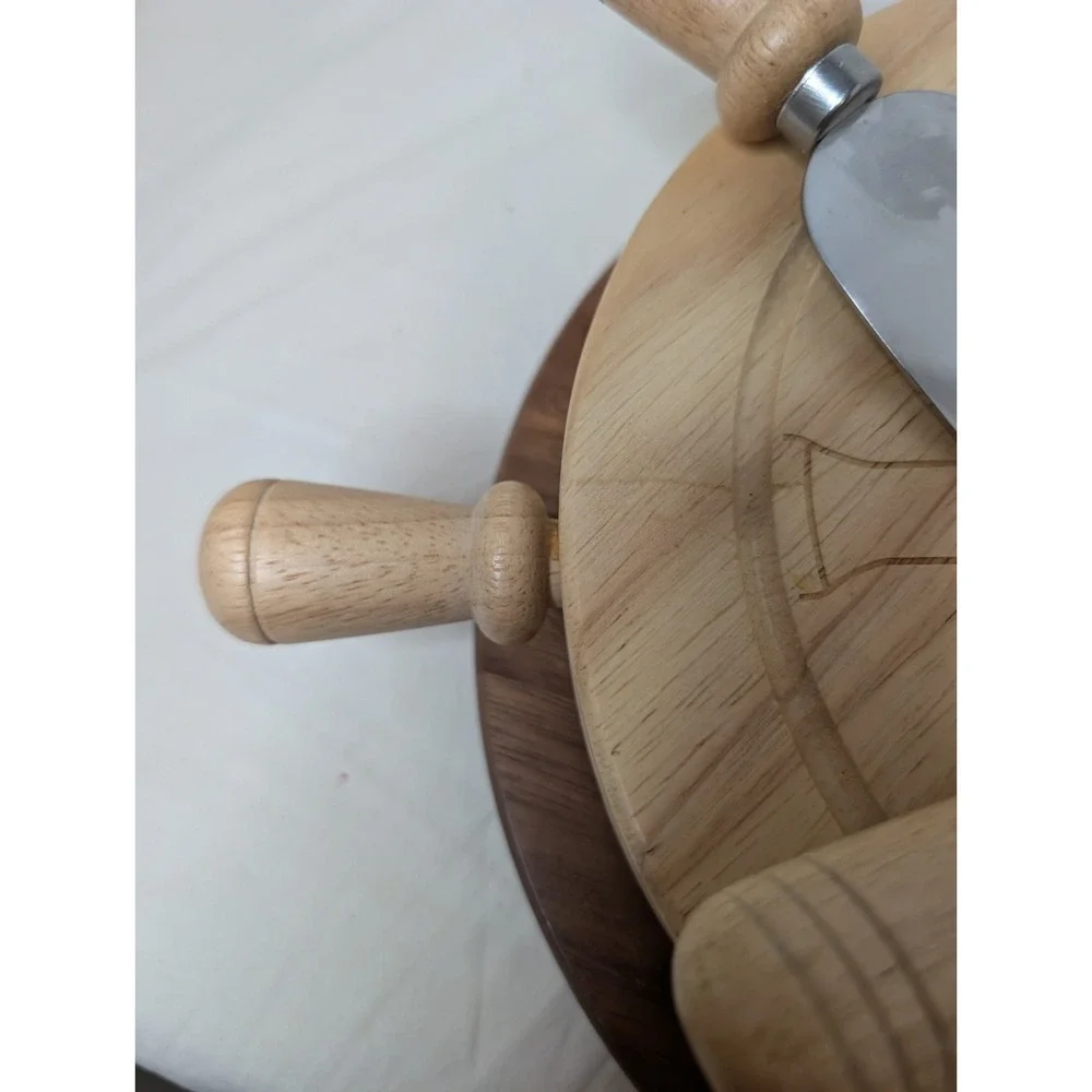 Legacy by Picnic Time Wheel (Cheese‎ Board, Cheese Knife, Cheese Knife Spreader)